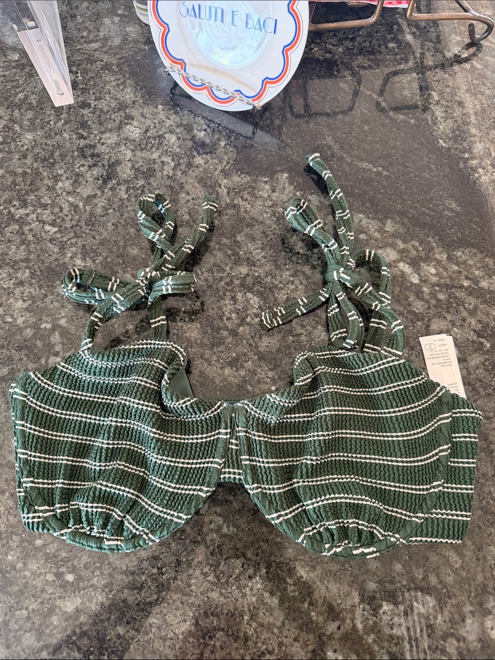 A&F curve love swim Bikini Top
